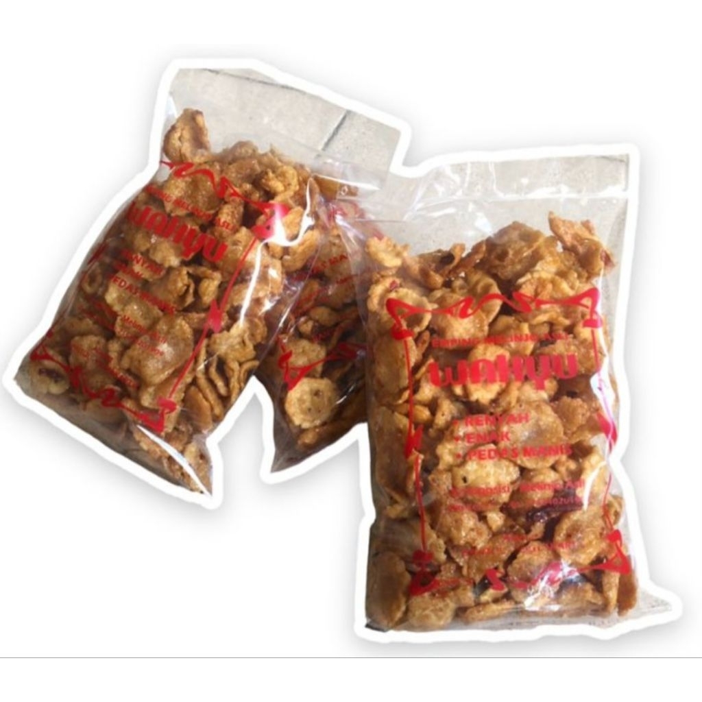 

Emping Melinjo WAHYU Pedas Manis Gurih 250gr