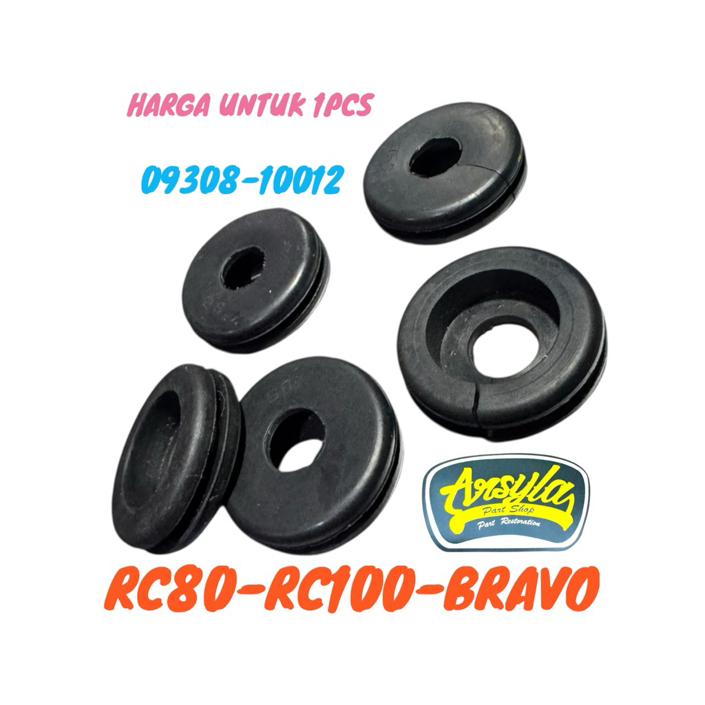 Karet Gromet Tahanan Kabel Body suzuki rc80 rc100 bravo 09308-10012 Detail Original