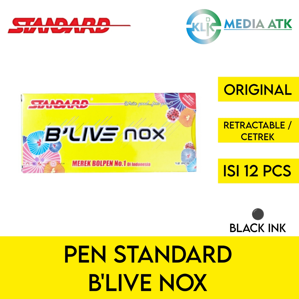 

Pen Standard Blive Nox 0.3 - 12 Pcs