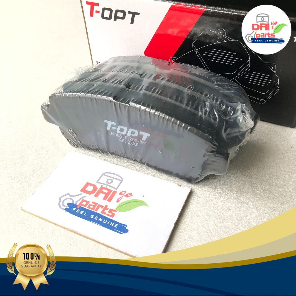Brake Pad / Kampas Rem Depan Avanza Xenia 2004 - 2021 / Rush Terios Lama T-OPT