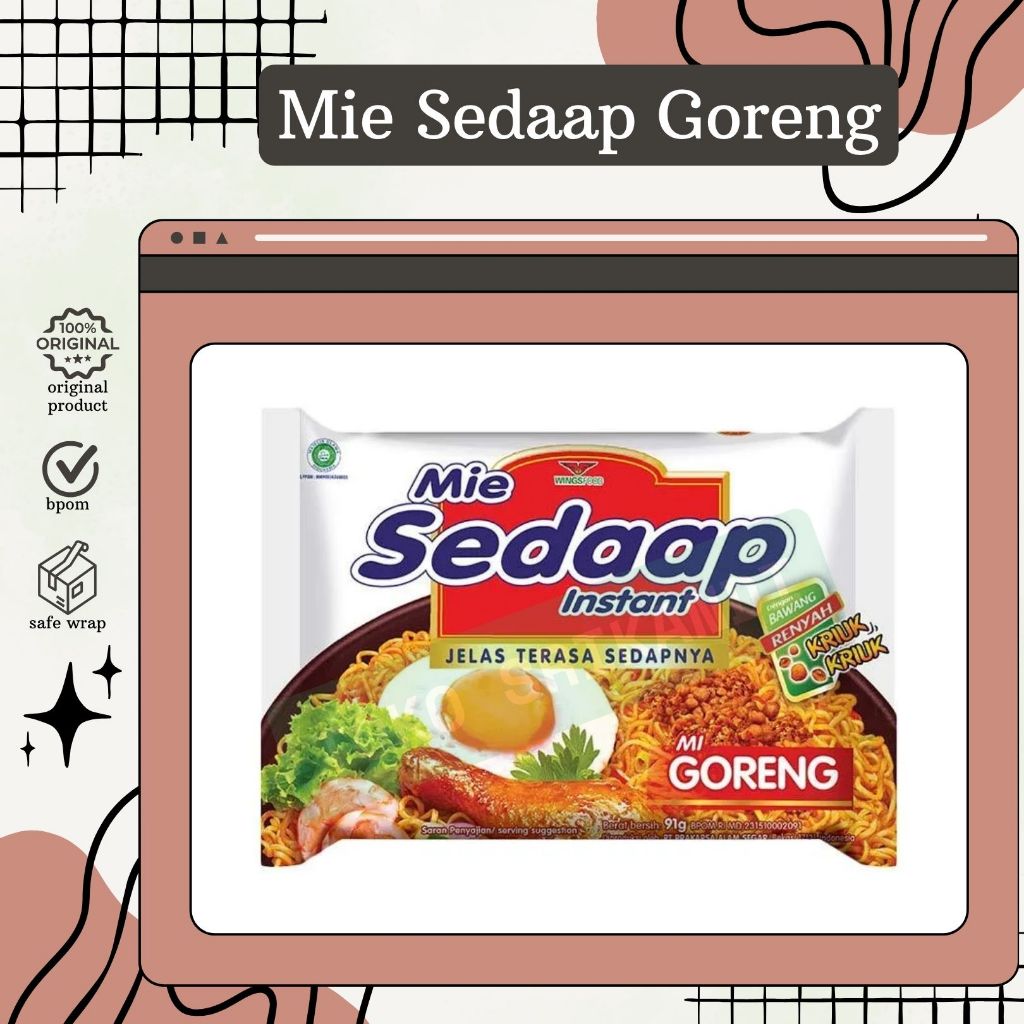 

Mie Sedaap Goreng Satuan/Eceran