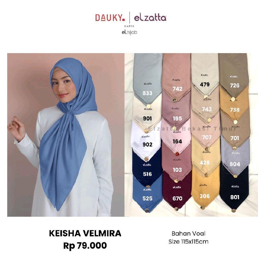 Elzatta Segiempat Voal Premium Polos Keisha Velmira