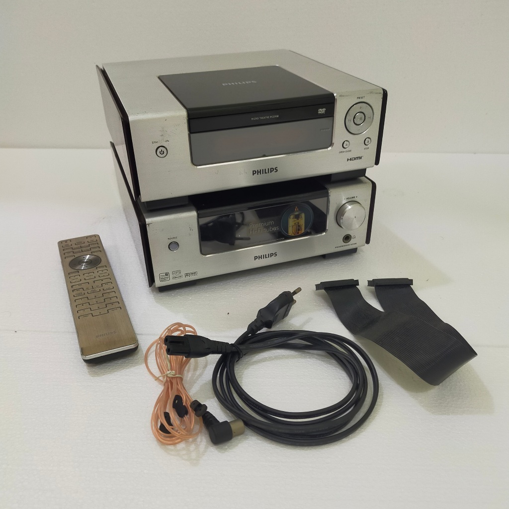 Philips DVD Micro Theater Hifi System MCD908 dengan Teknologi Hi-Fi Tube dan Amplifier Digital Kelas