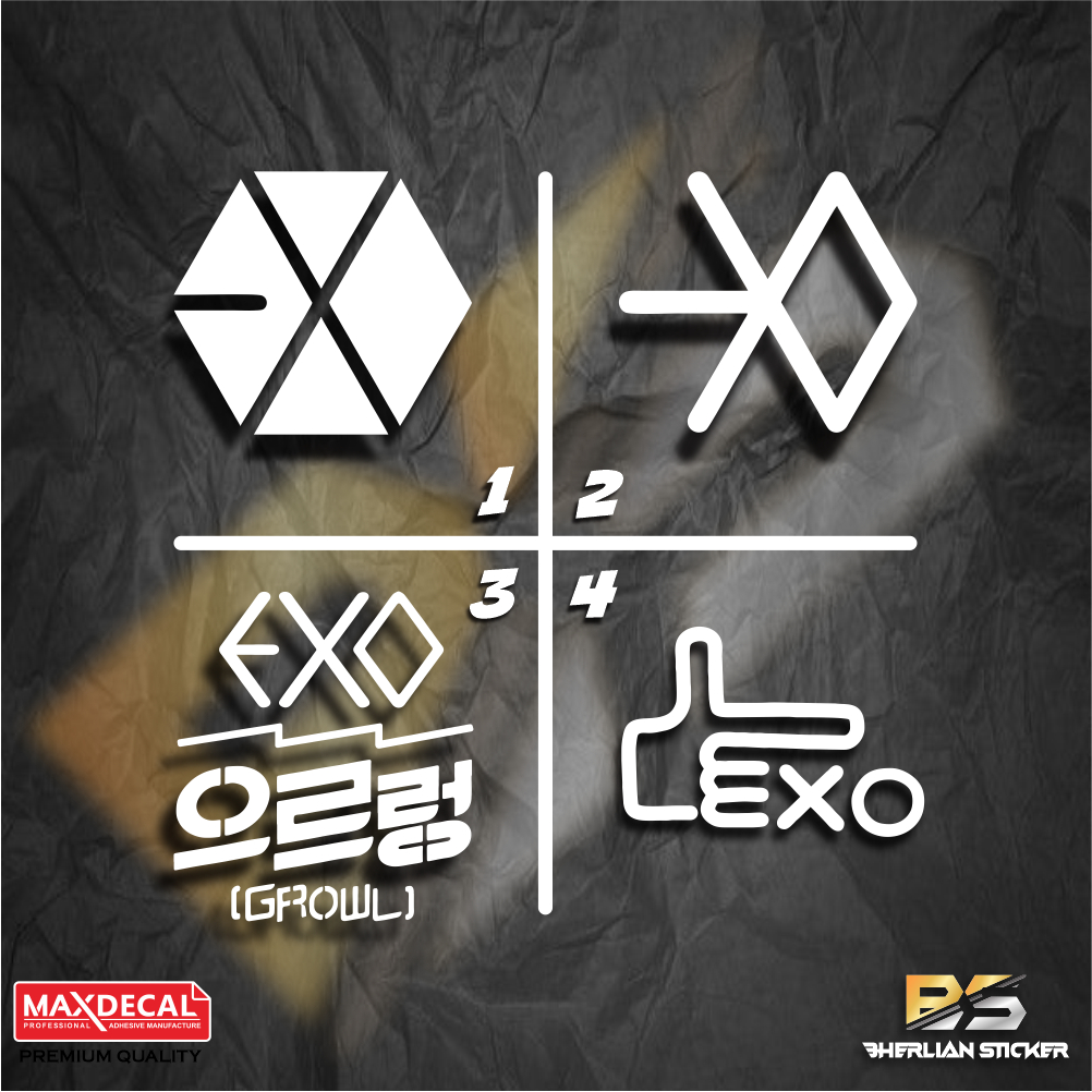 

Sticker Logo EXO Kpop Bahan Maxdecal Proses Cutting