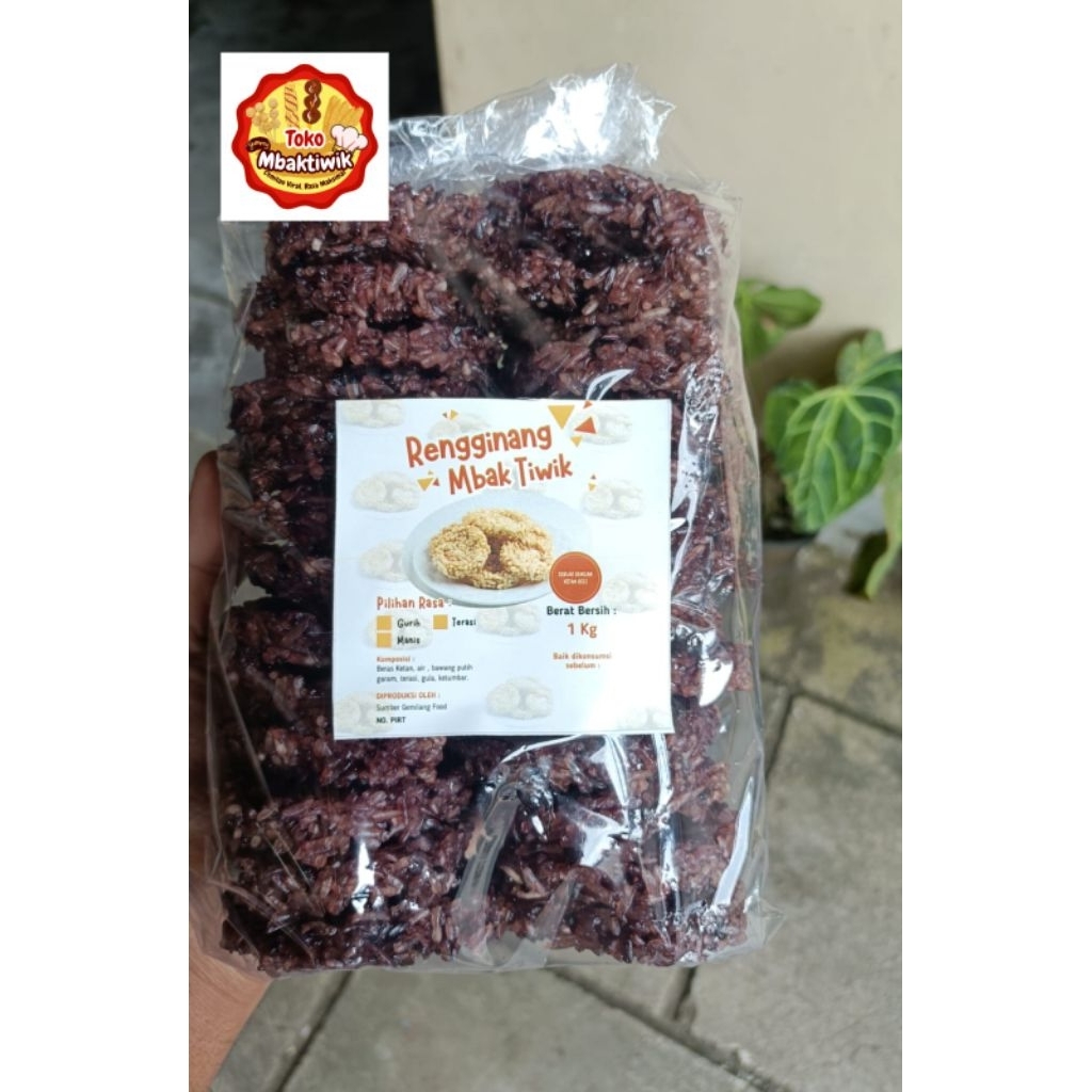 

rengginang ketan 1 kg isi 50 keping rengginang hitam mentah 1 kg isi 50 ukur sedang