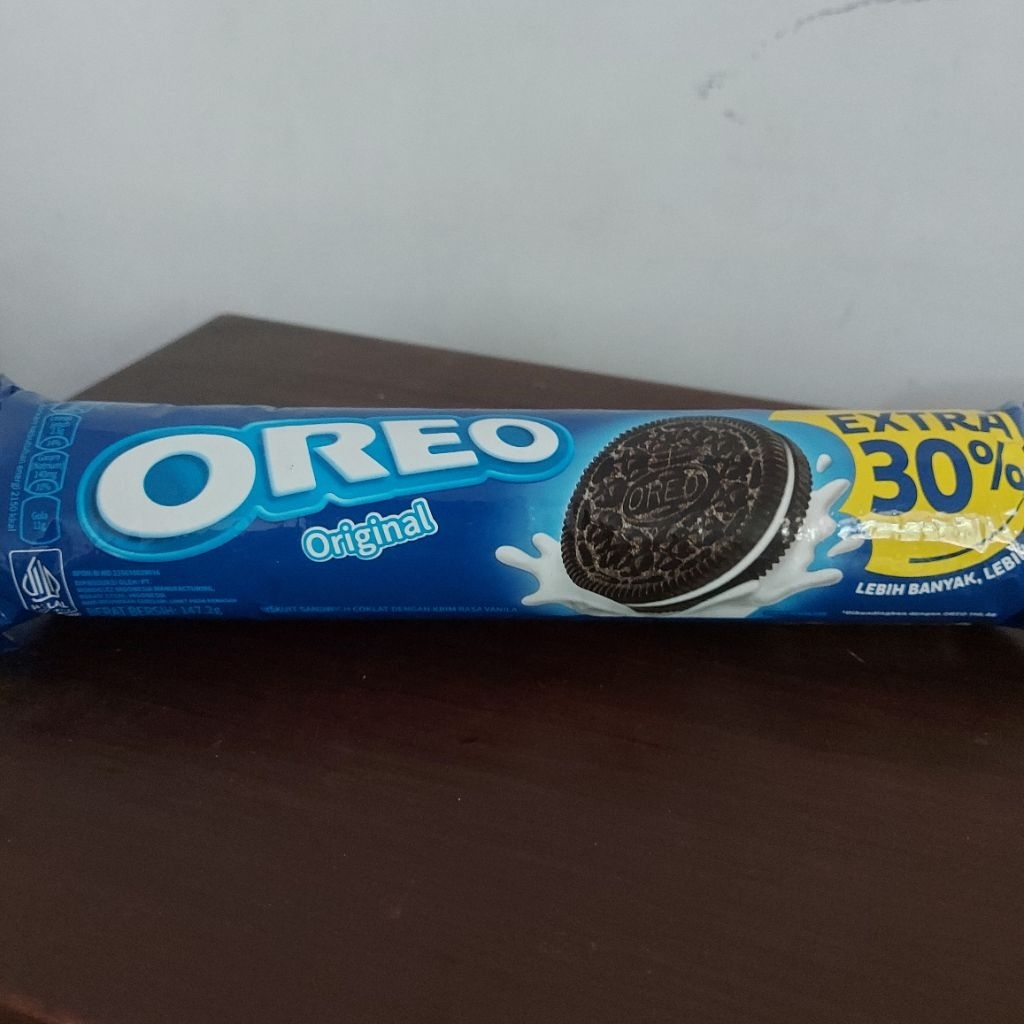 

Biskuit Oreo Original Extra 30% 147.2gr