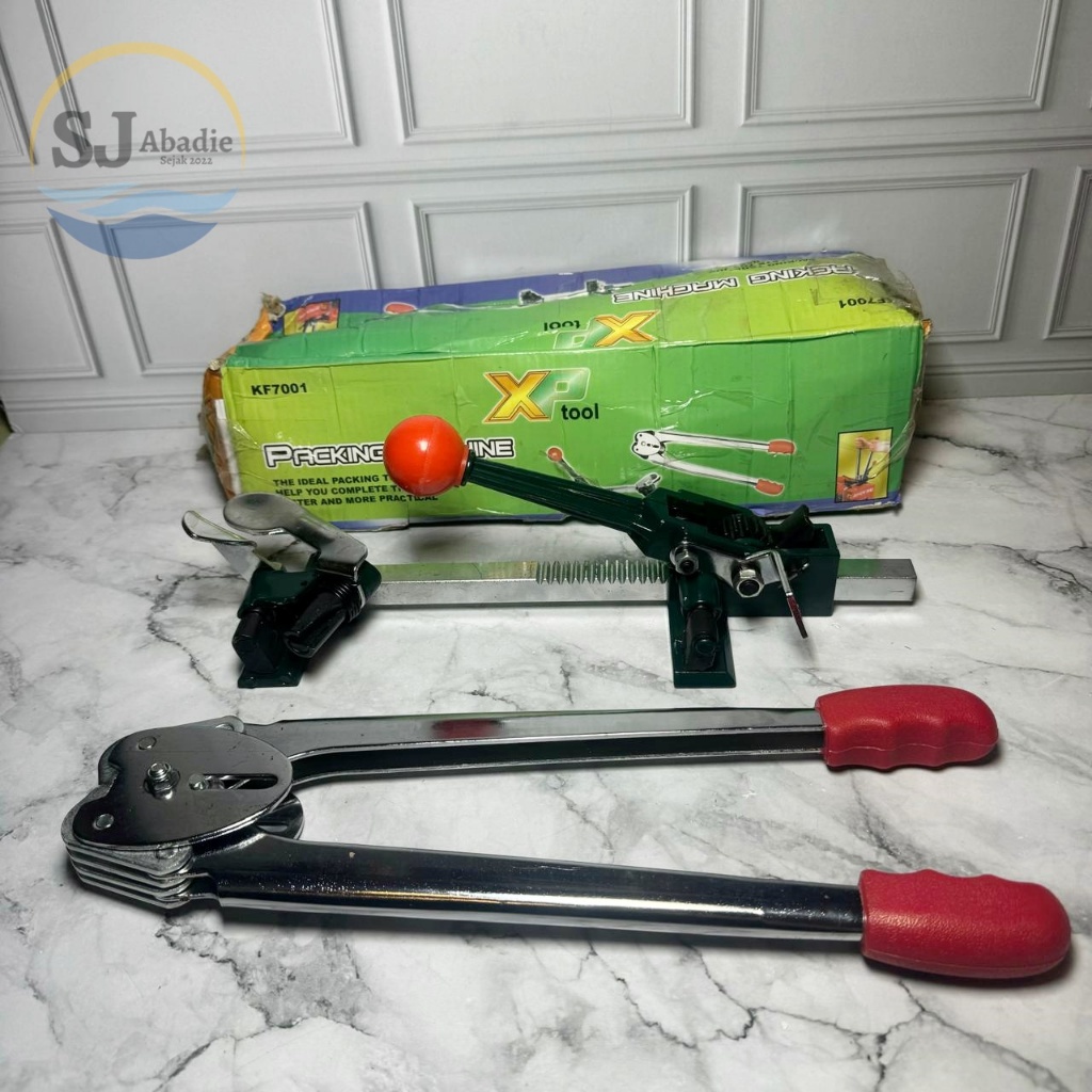 (1 PC) XPTOOL Alat Klem Mesin Packing Plastik Bahan Besi Tebal KF7001 | SJ ABADIE |