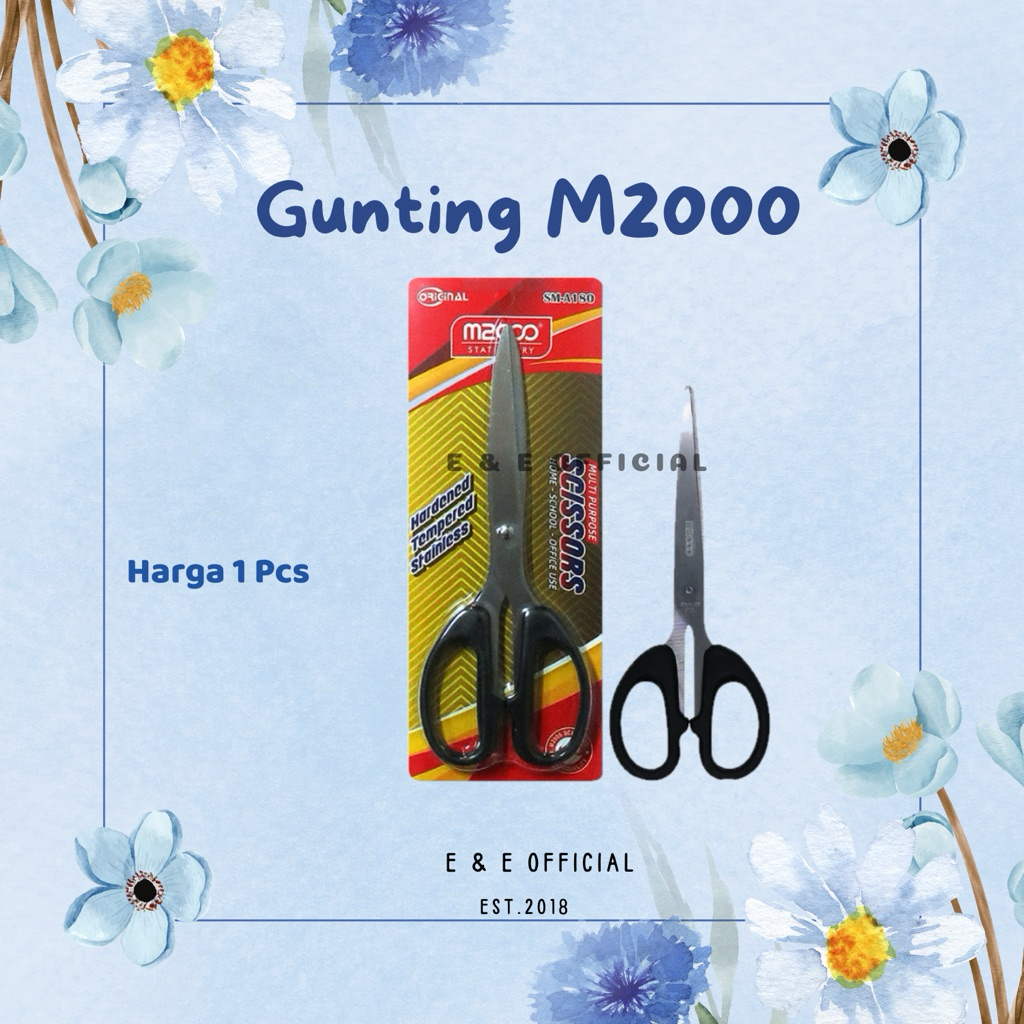 

GUNTING BESAR HITAM SM A180 M2000 / GUNTING PRAKARYA / GUNTING SERBAGUNA / SCISSORS STATIONERY