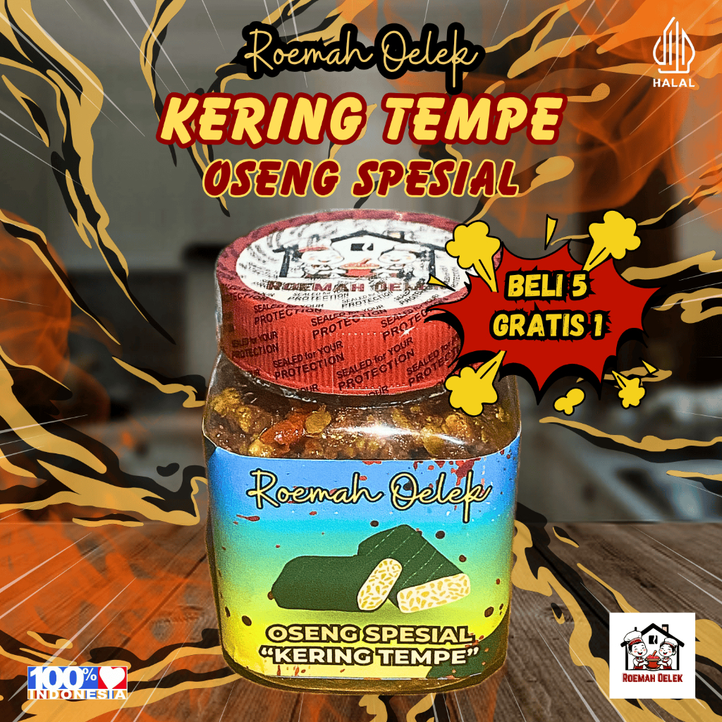 

[NEW] Orek Kering Tempe Teri Kacang Pedas Manis 135gr | Tempe Orek Kering Renyah Premium 135gr | Lauk Praktis Tahan Lama, Cocok Anak Kost & Keluarga | Renyah Gurih, Bumbu Melimpah, Siap Saji, Enak Murah