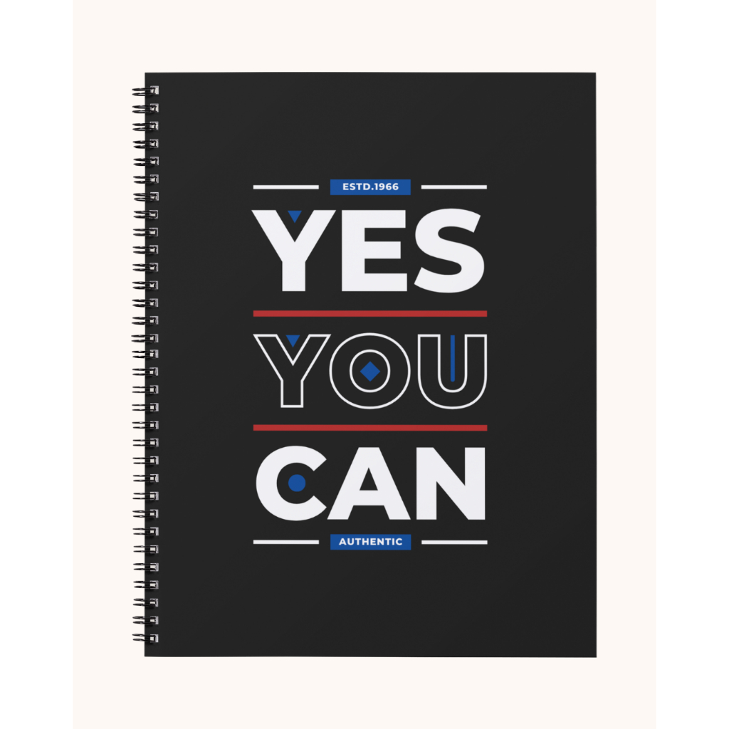 

Notebook Reflektif A5 Spiral – 50 Halaman Hitam Putih | HVS 80gsm & 100gsm – Yes You Can