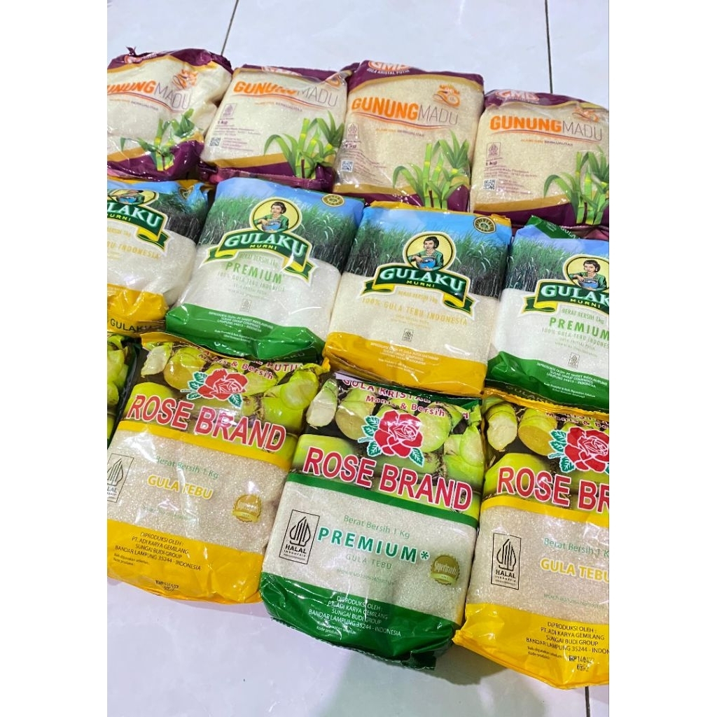 

Gula pasir 1kg kemasan pabrik