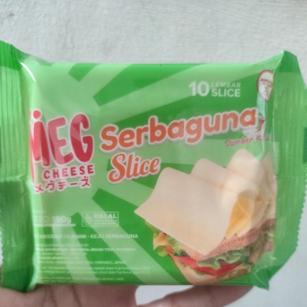 

SALE! MEG cheese Slice serbaguna/Keju Cheddar slice MEG 10 lembar EXP OKT'25