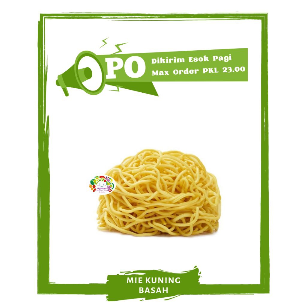 

Mie Kuning Basah / Mi Kuning Basah / Bumbu Masak PO Mallahrizwa