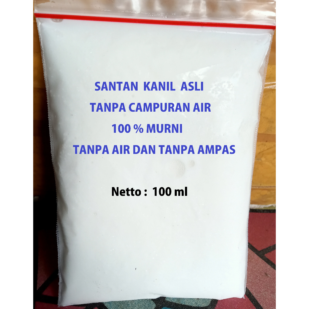 

100 ML - ASLI SANTAN KELAPA TUA BEKU / SANTAN KANIL BEKU / FROZEN COCONUT MILK