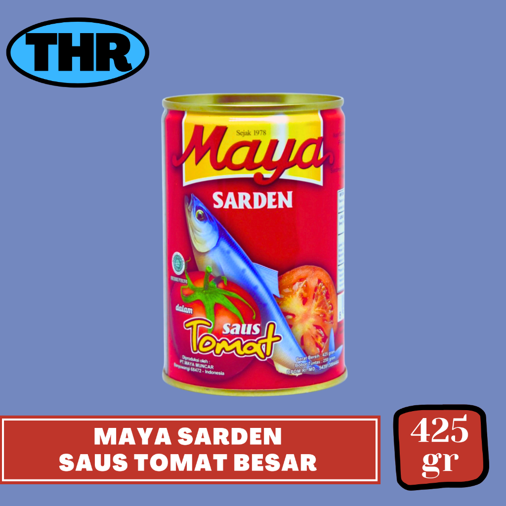 

Maya Sarden Saus Tomat Besar 425gr