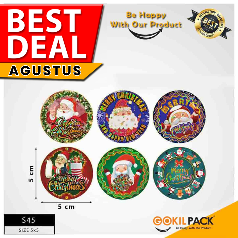 

Sticker Natal|Hiasan Natal|Aksesoris Natal|Sticker Murah|S45