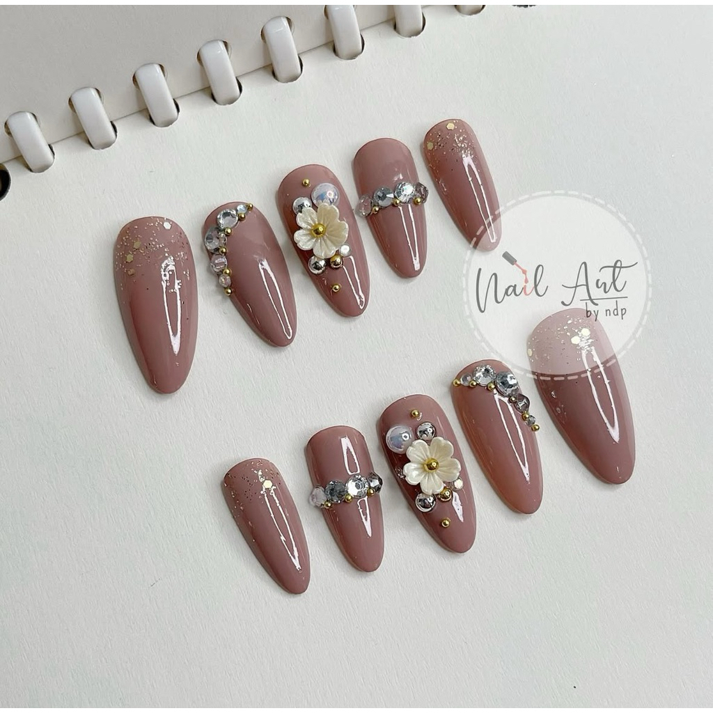 Press On Nails | Kuku Palsu | Fake Nails | Wedding | Engagement | Wisuda | Maroon | Nude | Lilac | P