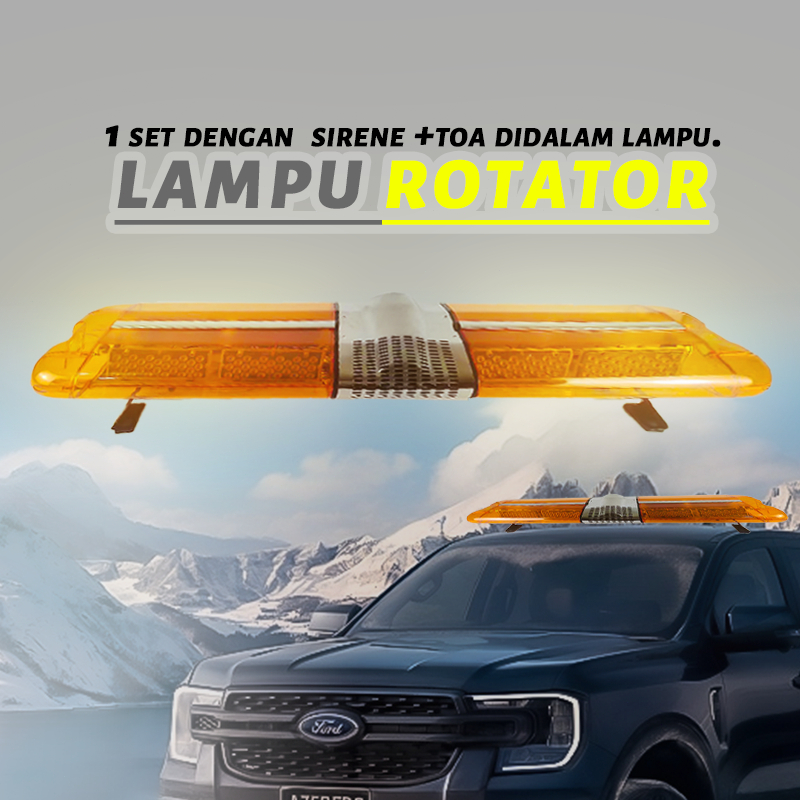 Rotary Lamp Rotator LED Strobe Light Bar 120cm Flash LED for Ambulance lampu sirine polisi ambulan p