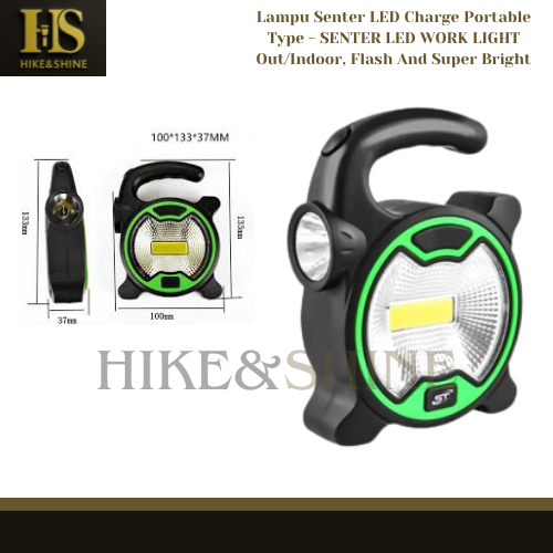 Senter Mini Baterai Super Terang COB Work Light Lampu Senter Mini / Senter Mini Super Terang