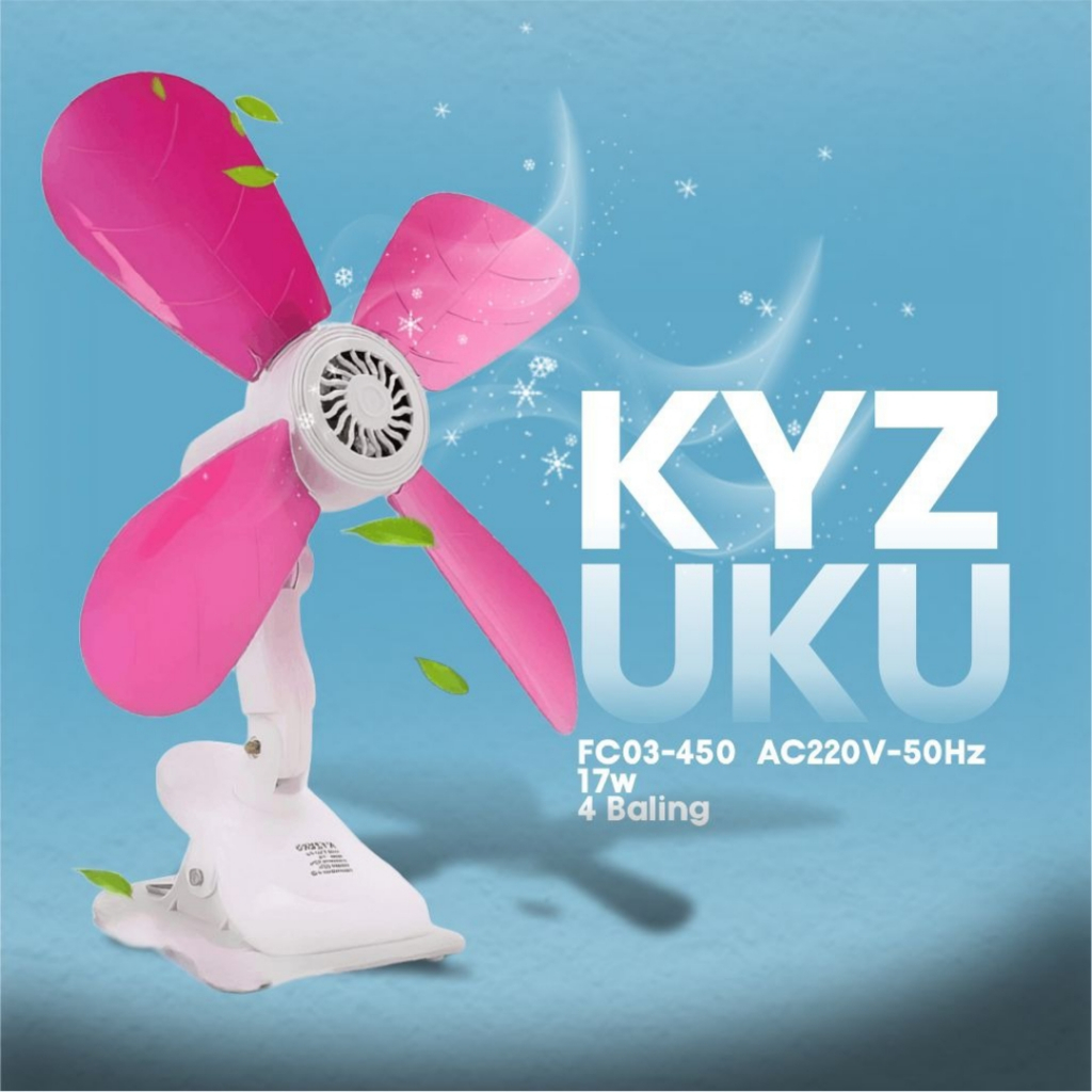 Kipas Angin Jepit / Mini Fan Jepit Kyzuku