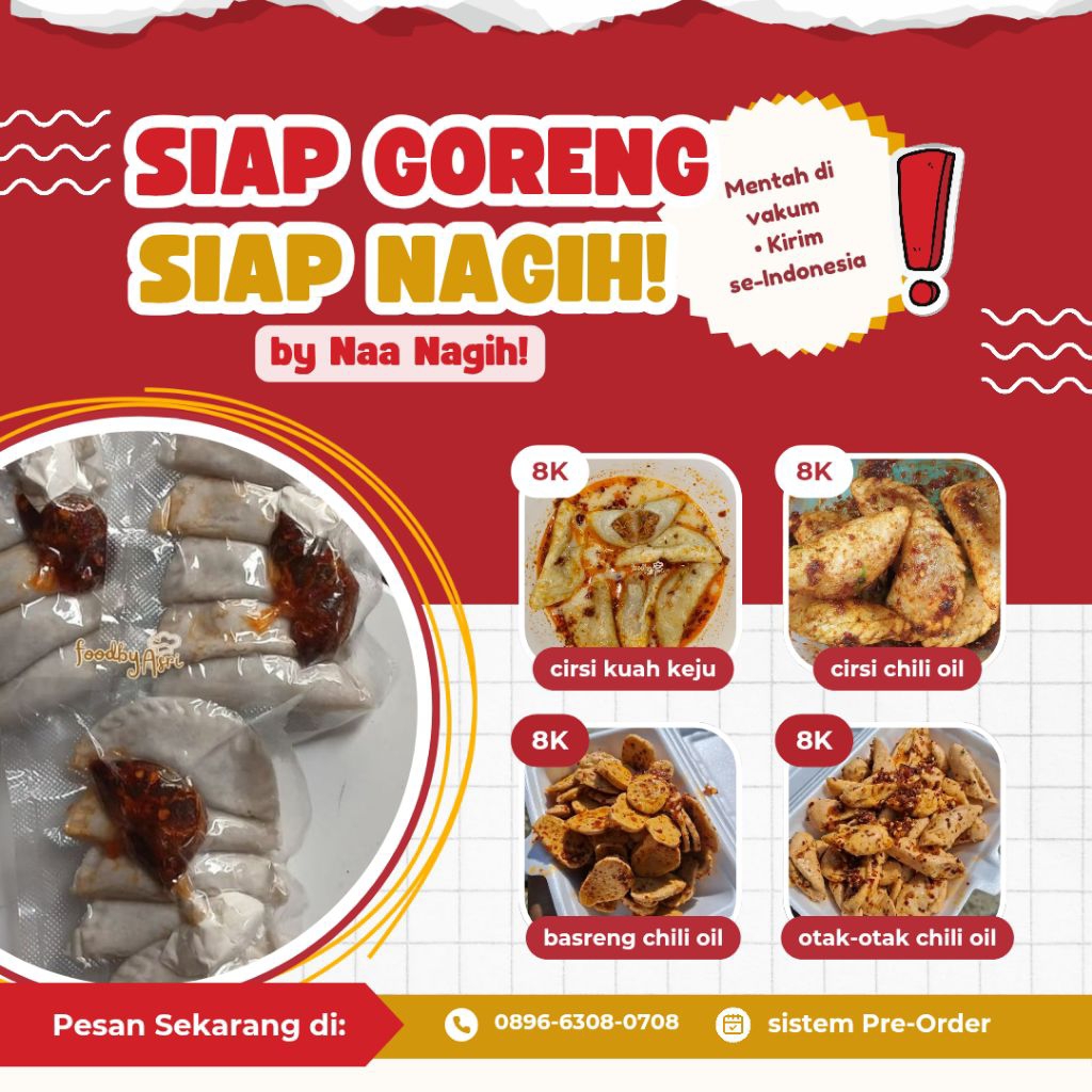 

[FOOD BY NAA NAGIH!] Camilan Pedas Siap Goreng, Siap Nagih!