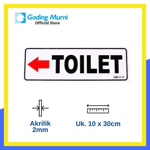 

GM LABEL TOILET KIRI LB-406C BESAR
