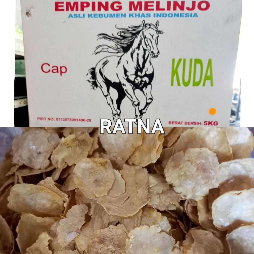 

Emping Melinjo 500 Gram / Belinjo Mentah (Asli Kebumen Cap KUDA) Kemasan Repack
