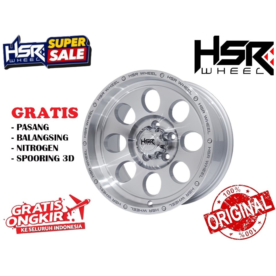 VELG MOBIL CR-V HRV INNOVA R16 HSR DUFFY PCD 5X114,3 LEBAR 8 ET 0