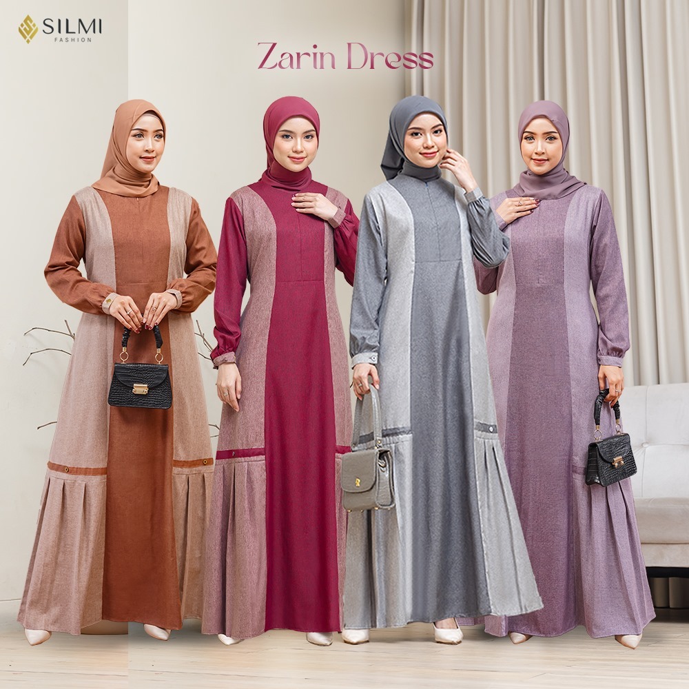Gamis Polos Simple Elegan - Gamis Daily Remaja Zarin