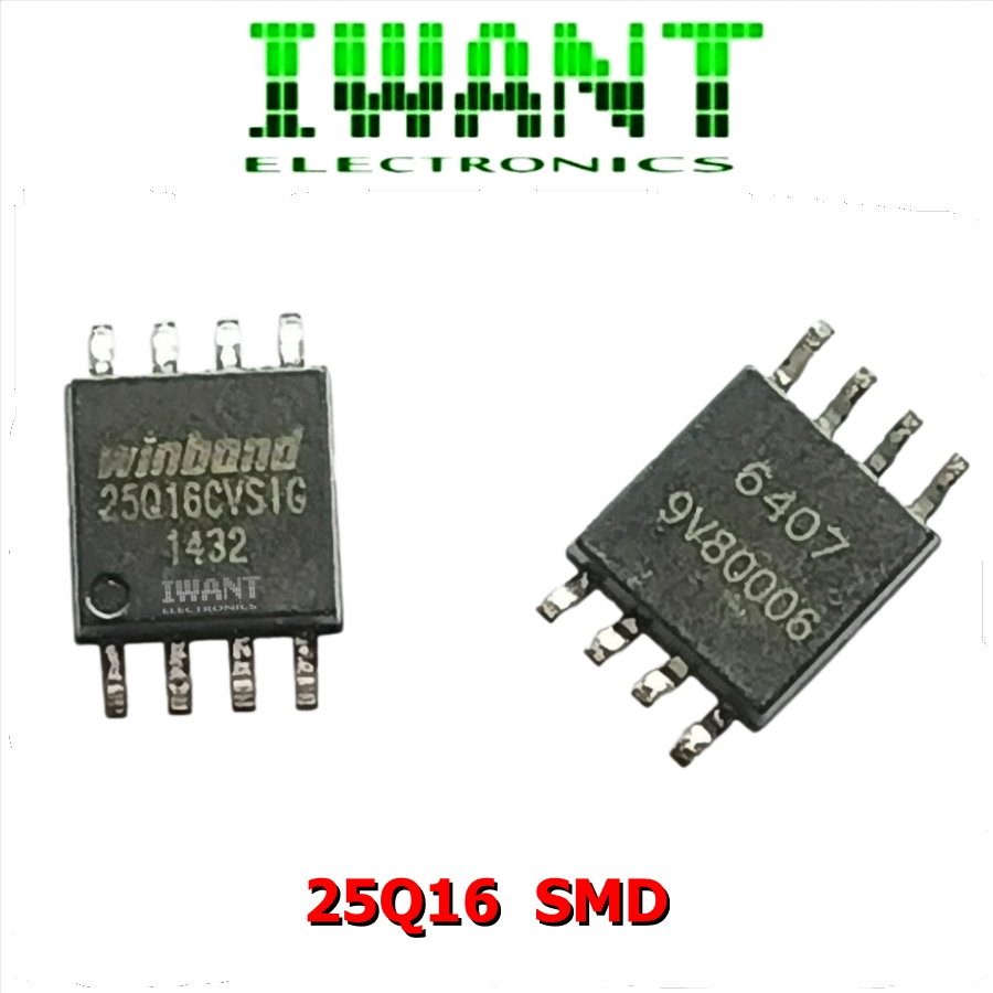 25Q16 W25Q16 W25Q16CVSIG SMD ORIGINAL WINBOND IC 25Q16 FLASH MEMORY 25Q16 25 Q16 SMD 8 PIN