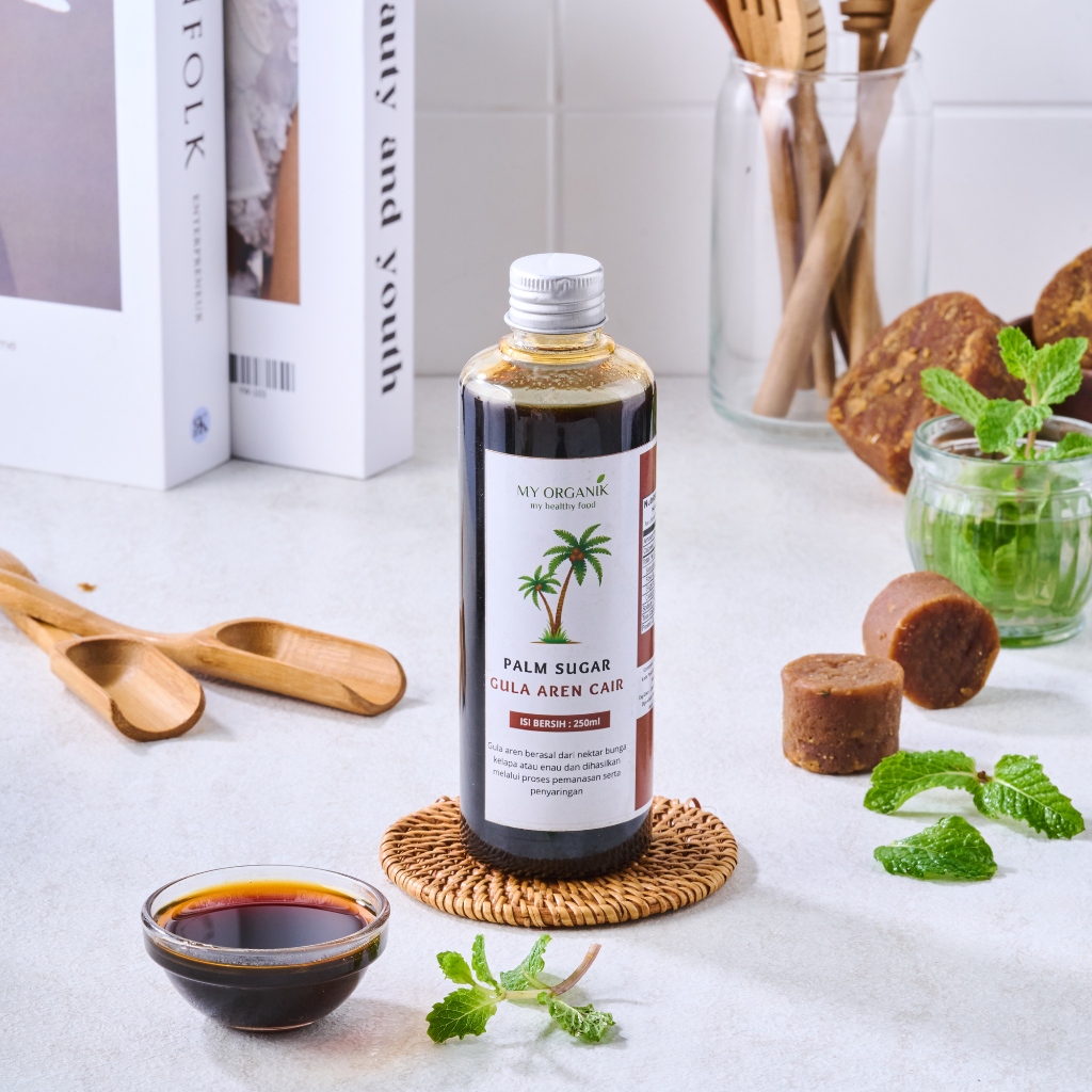 

My Organik Gula Aren Cair 250 ml Organic Liquid Palm Sugar Brown Alternatif Penggunaan Gula Putih