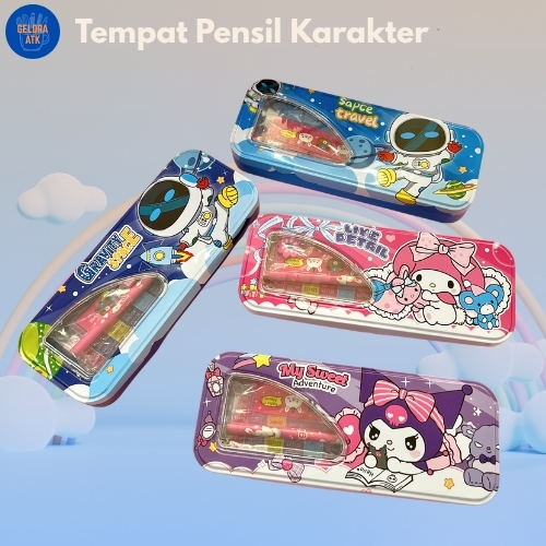 

GELORA Tempat Pensil Besi 2 Lapis Isi Lengkap – Pensil, Penghapus, Penggaris & Rautan