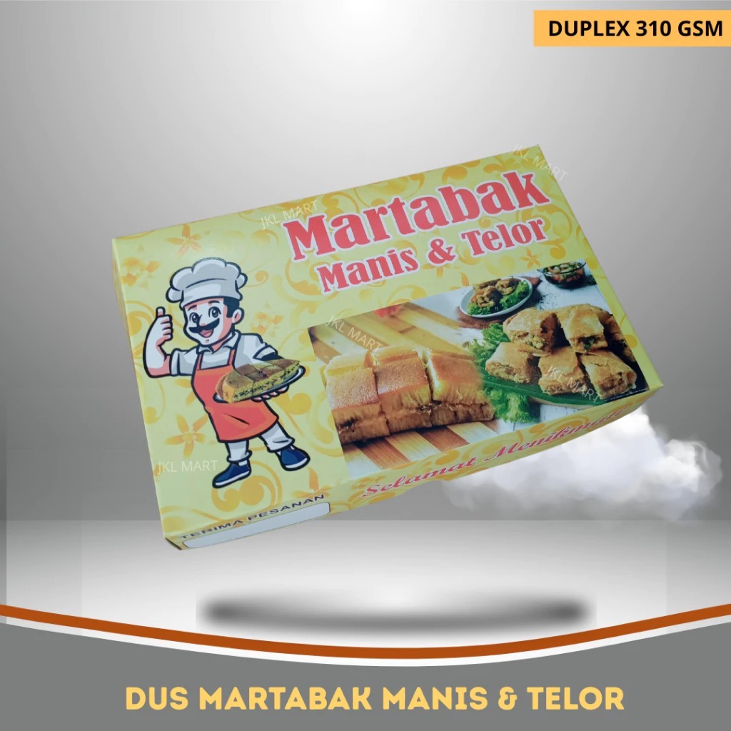 DUS BOX MARTABAK MANIS TELOR BOX KUE KEMASAN MAKANAN MURAH BERKUALITAS