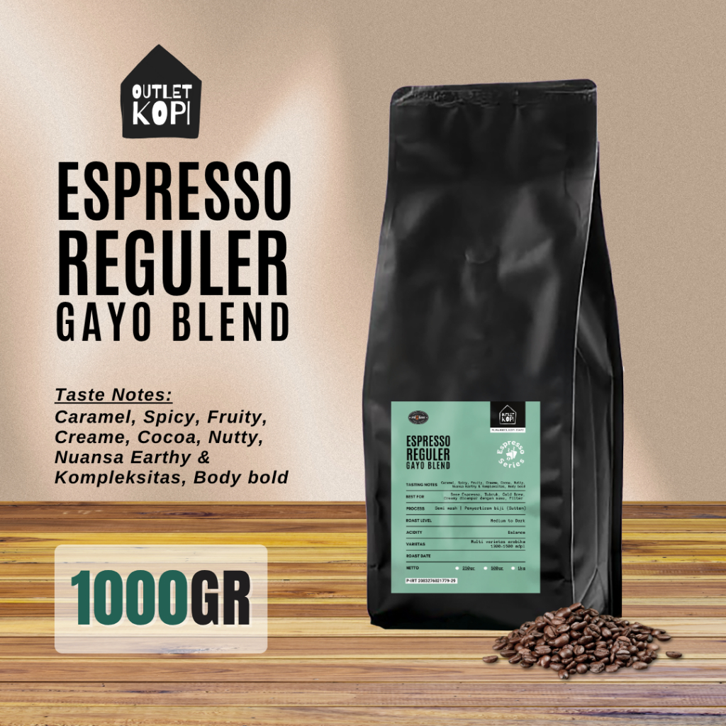 

ESPRESSO REGULER Gayo Blend 30% Arabika 70% Robusta