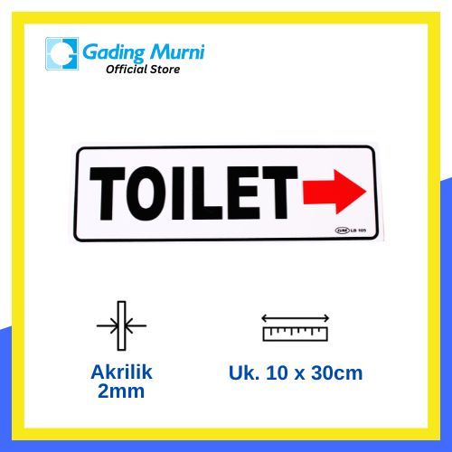 

GM LABEL TOILET KANAN LB-105 BESAR