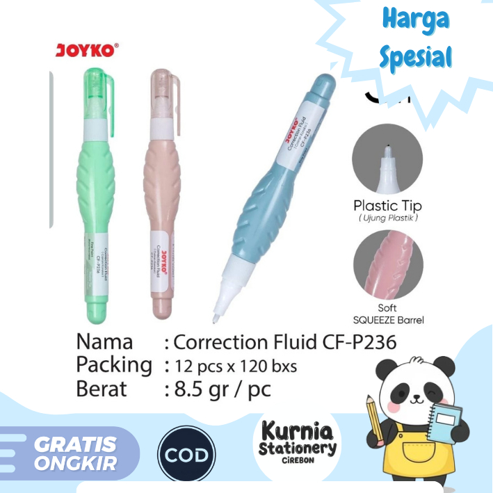 

Joyko Tip Ex Koreksi Cair CF-P236/ Correction fluid Joyko (satuan)
