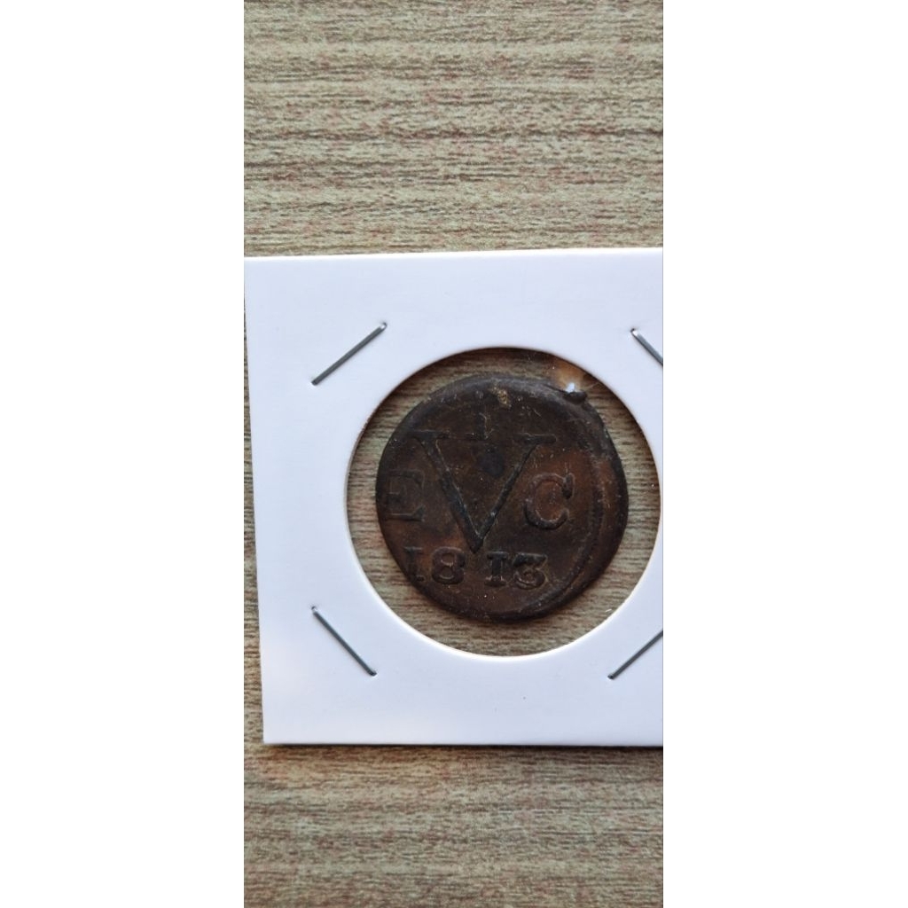 Koin Kuno 1 Doit Java Tahun 1813