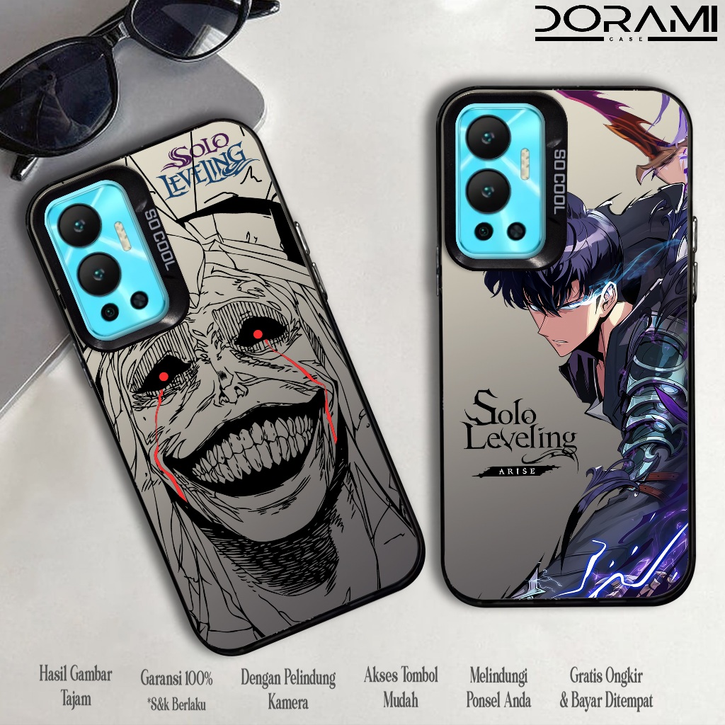 Case Infinix Hot 12 ( SOLO LEVELING ) Softcase Hybrid IMD Plate Polycarbonate Hologram Premium So Co