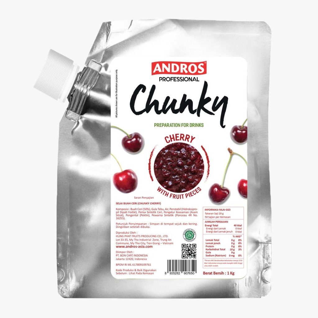 

ANDROS CHUNKY CHERRY JAM 1 KG