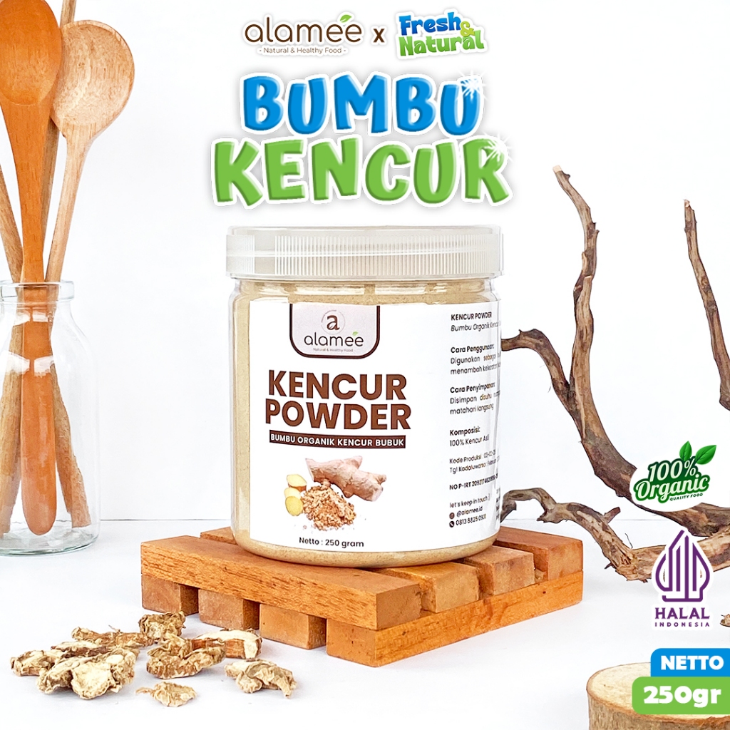 

Bumbu Bubuk KENCUR Bubuk Rempah Rimpang Murni Asli Bumbu Masak Dapur Masakan fresh and natural