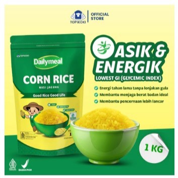 

Dailymeal - Beras Sehat Corn Rice (Nasi Jagung) / Cassava Rice (Nasi Singkong) - 1kg