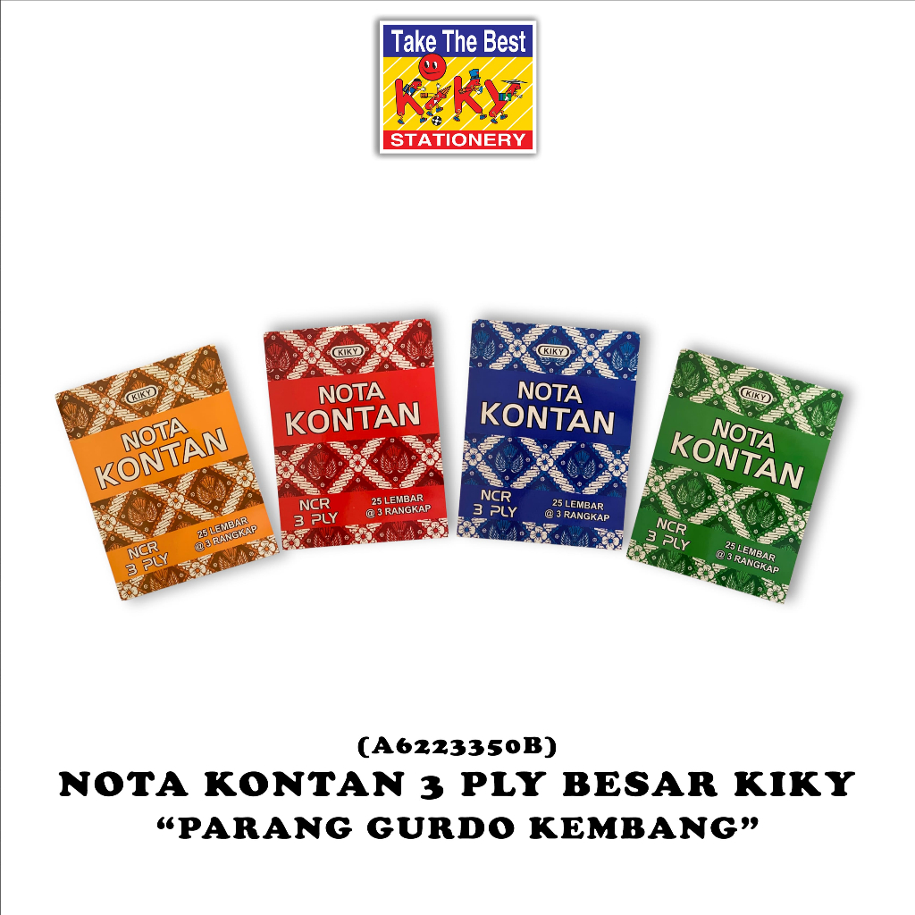 

KIKY Nota Kontan 3 Ply Besar 16 x 21 cm - 1 Buku
