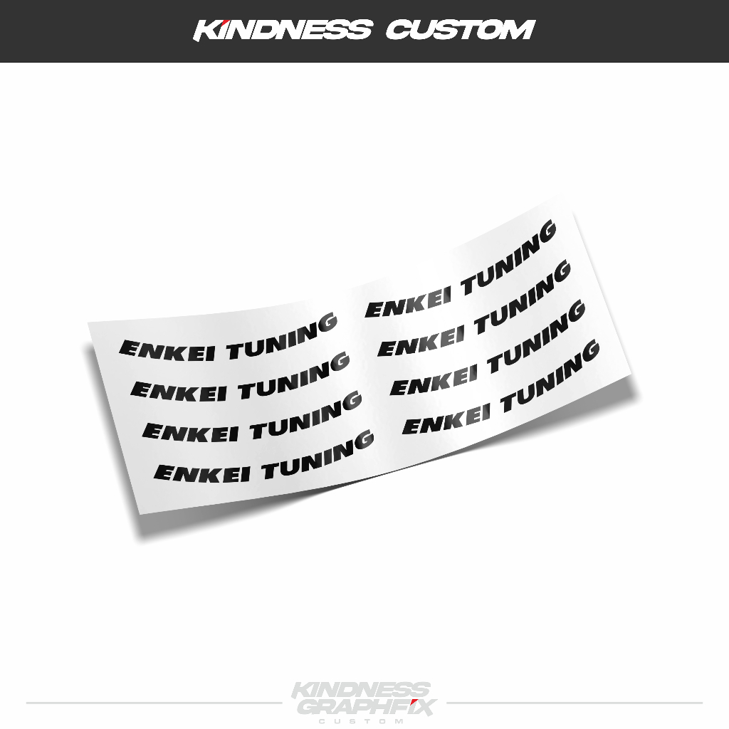 Sticker Velg Enkei Tuning sc14