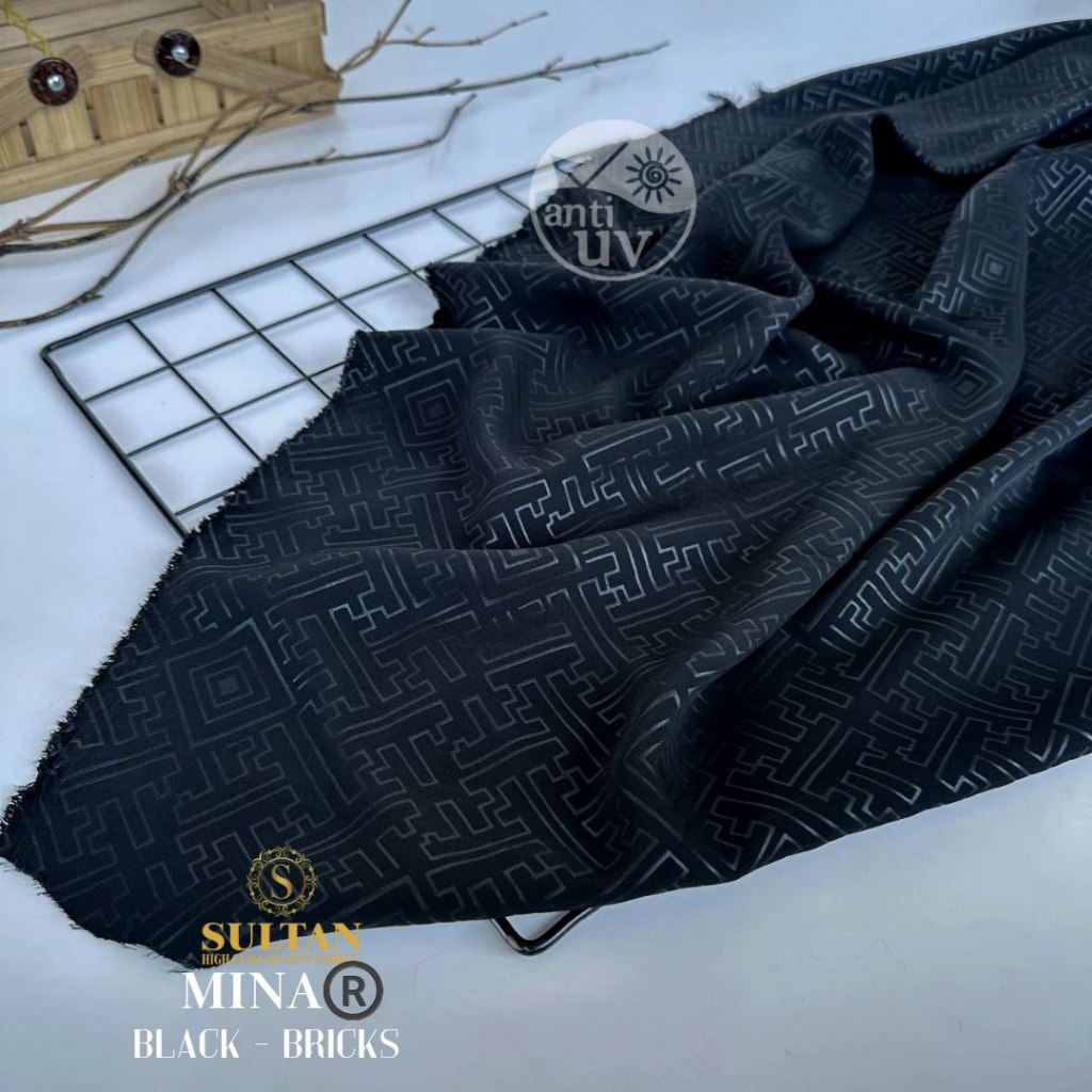 KAIN MINA ANTI UV SULTAN EMBOSS BRICKS 50 cm