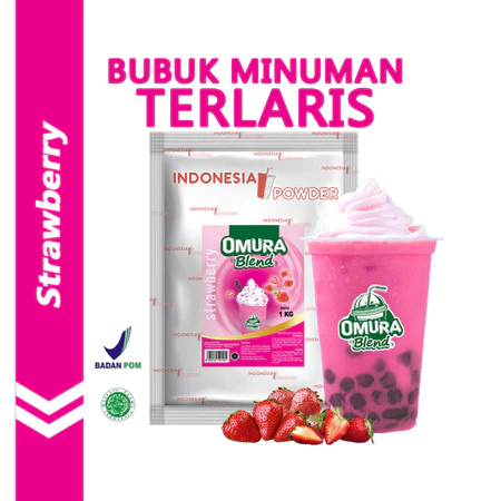 

(BS) Omura Premium Bubuk Minuman 1Kg Rasa Strawberry EXP 2027