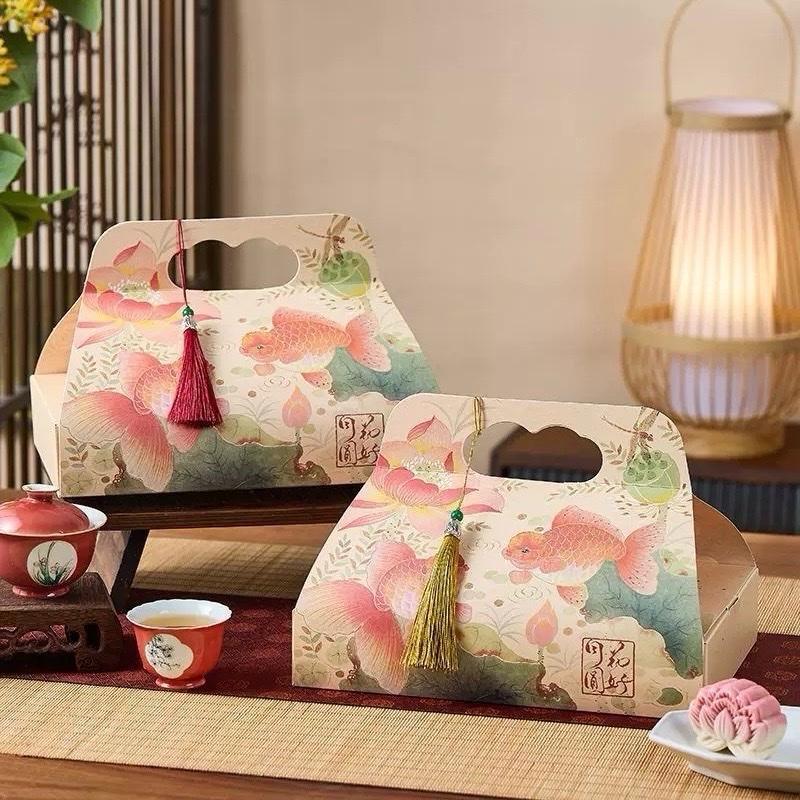 

Kotak Mooncake K9444| K9658 dus Kue Bulan| Gable Box Packaging Tengteng| K94|K96