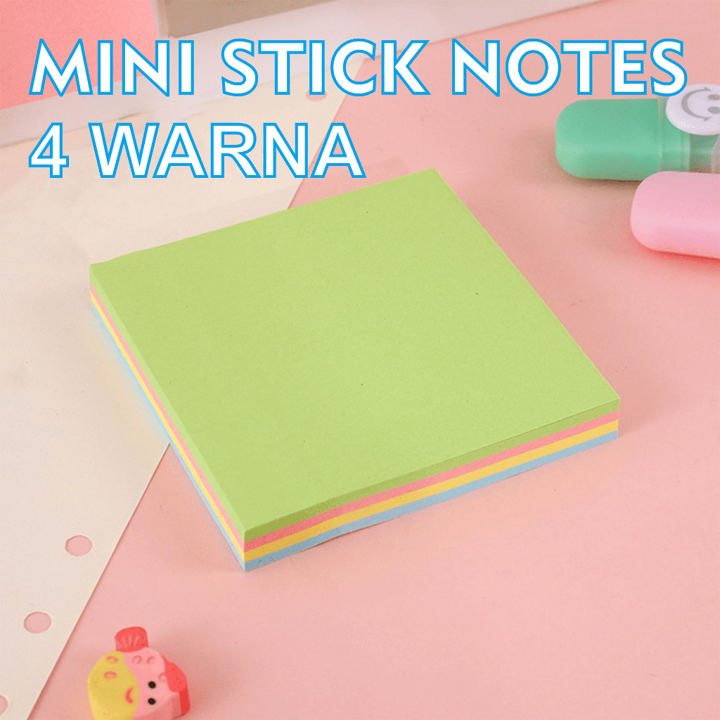 

Kertas Memo Tempel Kantor 4 Warna Memo Sticky Notes Perlengkapan Kantor BLT-06F100