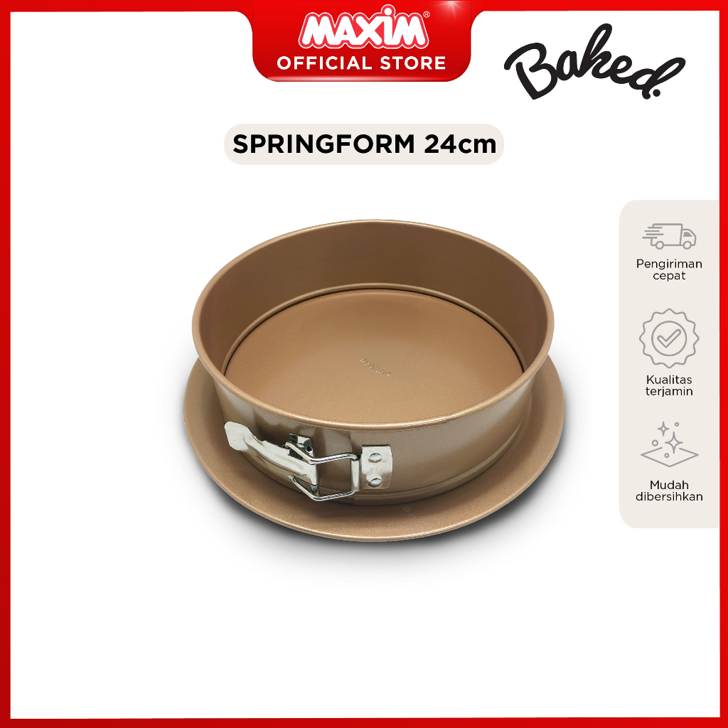 Maxim New Bakeware 24cm Springform Loyang Kue Muffin With Handle
