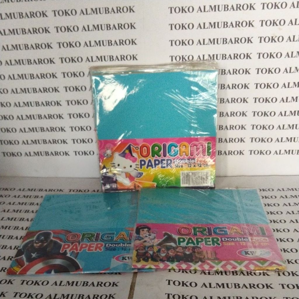 

kertas origami warna double 1pak isi20 lmbr size 12×12cm