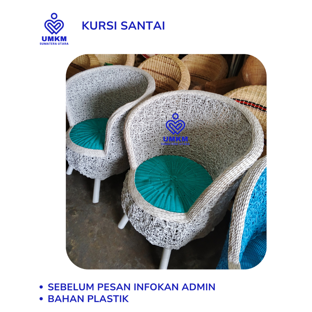 Kursi anyaman Plastik / Kursi santai / kursi tamu / kursi teras / kursi / kursi anyaman